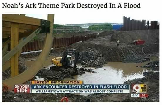 Noah's Ark theme park flooded!
