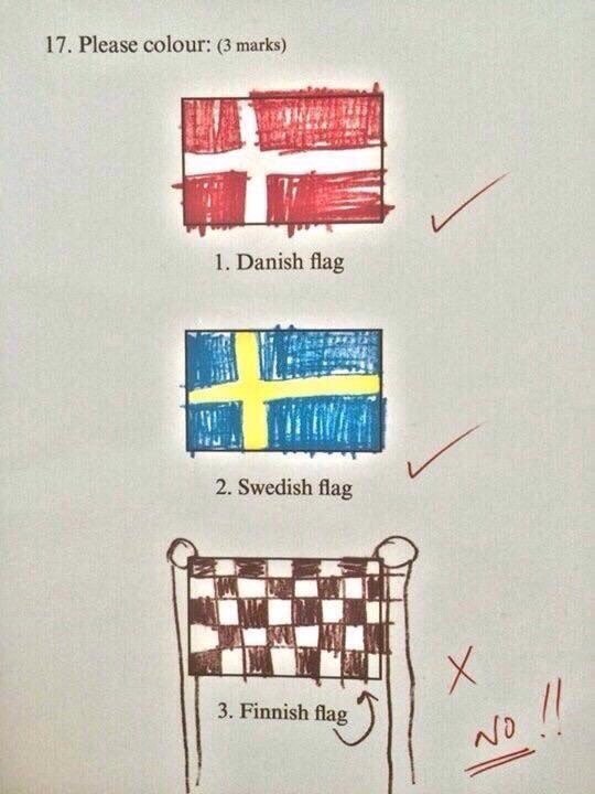 Isn't that the Finnish flag then?