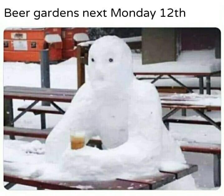 Looking forward to going back to the pub? 😀