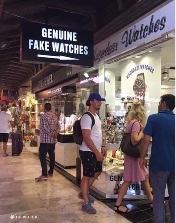 I'd rather have a fake genuine watch! 😏