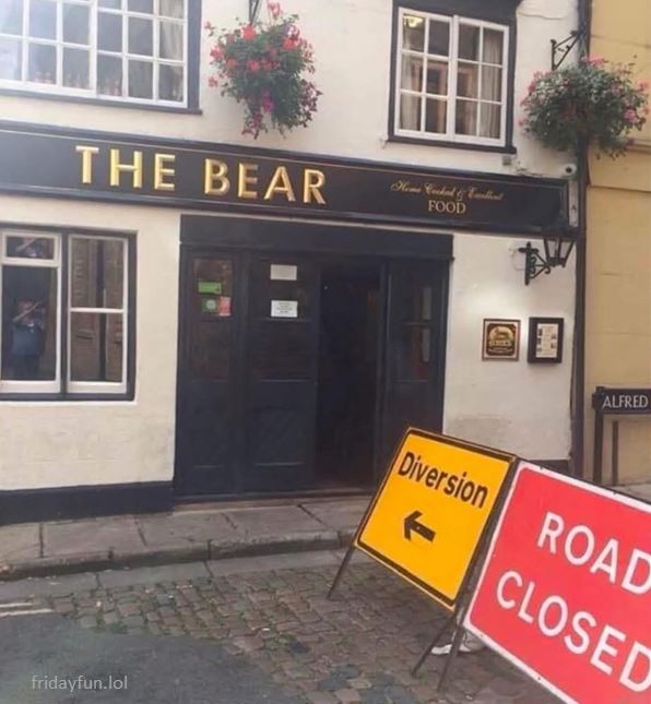 Now THAT'S a detour! 🥂