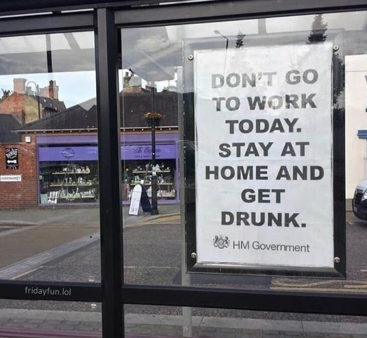 The Government has spoken! 🍷